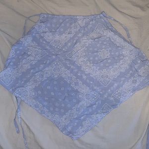 Rue 21 light blue bandana top! Size Large